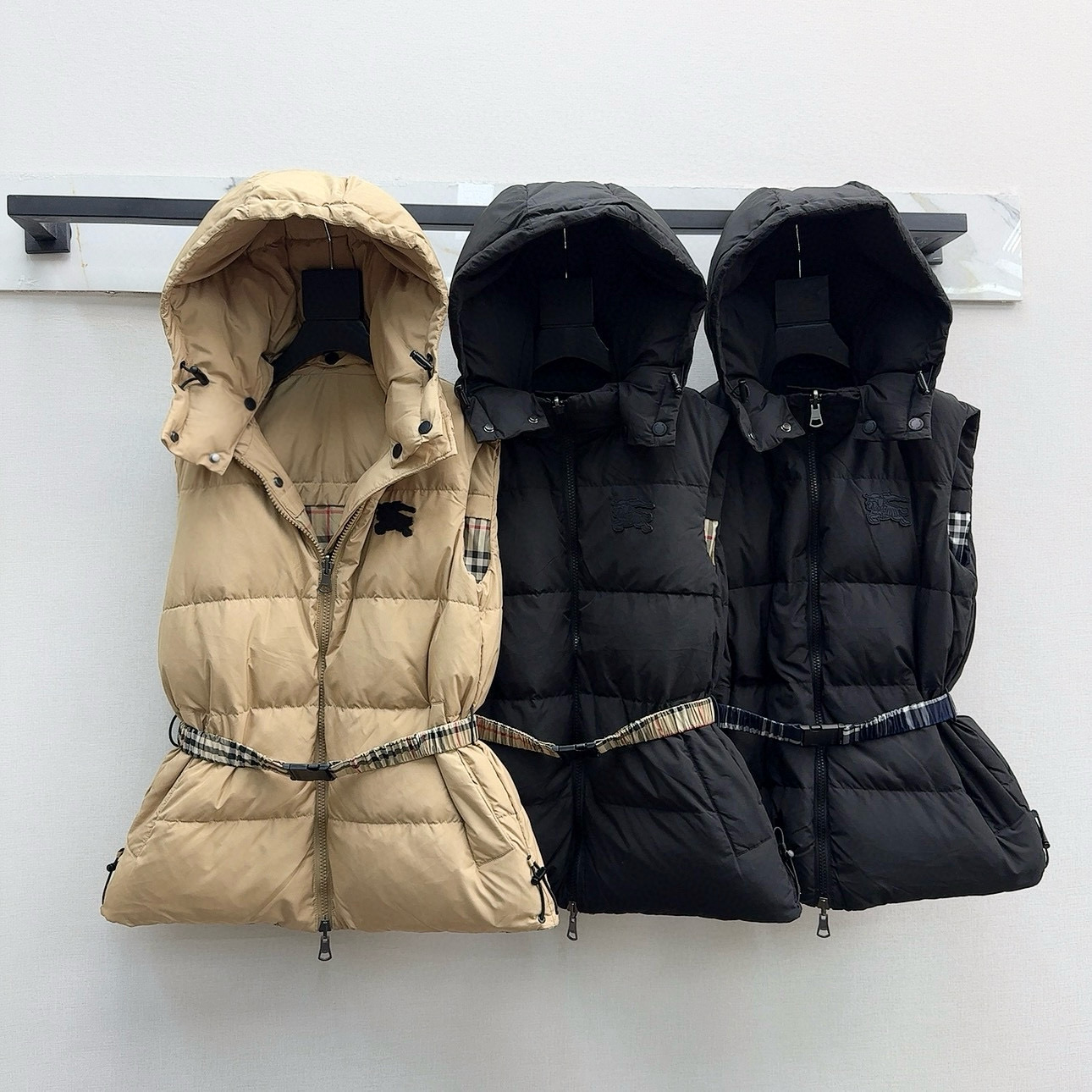 버버리 양면조끼패딩