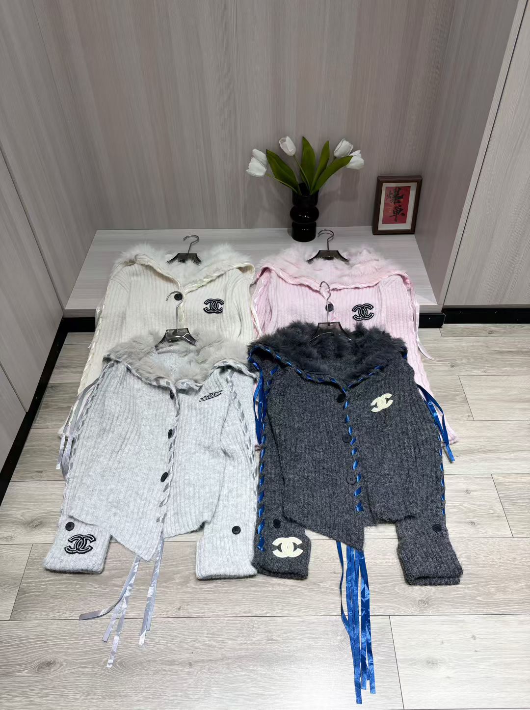 샤*넬 니트집업