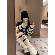 샤*넬 니트&레그워머 세트