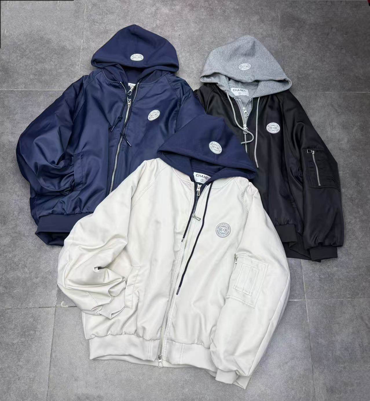 샤*넬 후드레이어드점퍼