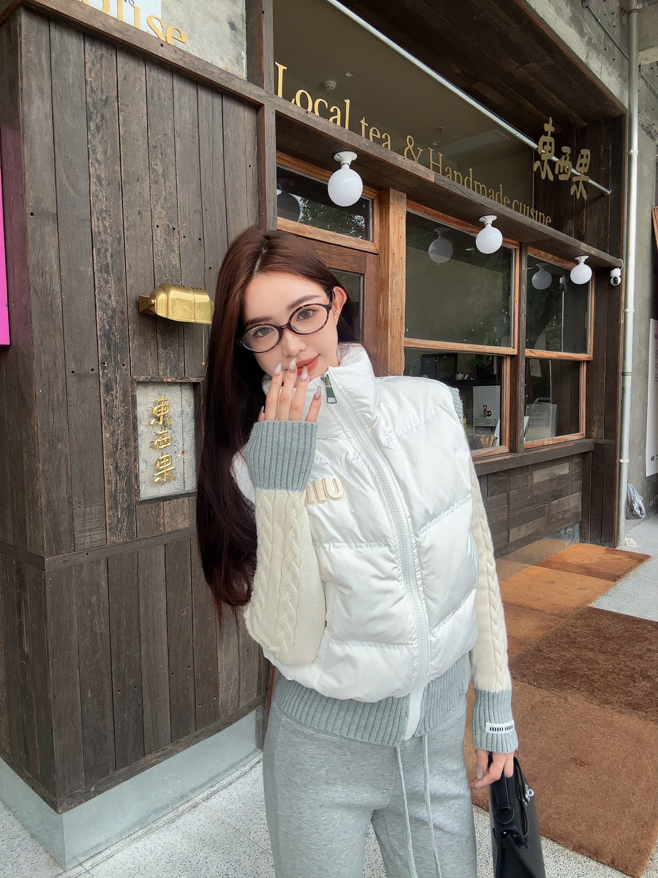 미우미우 니트패딩